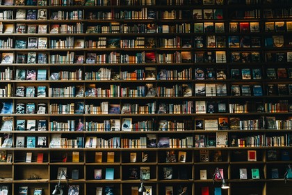 A wall of books Photo by Peter Thomas on Unsplash